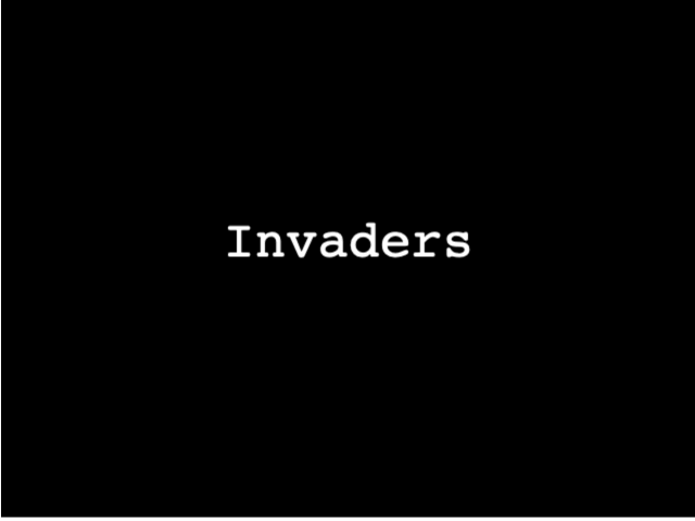 Second attempt at invaders in JavaScript/HTML5 canvas gameplay gif