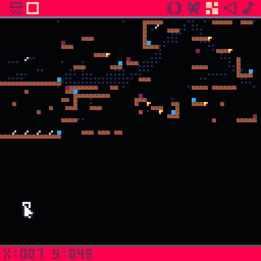 Zoomed out view of the PICO-8 map editor